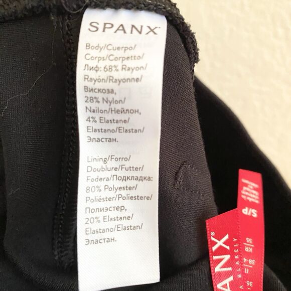 Spanx 20202R The Perfect Black Ponte Skinny Pants Size Small - Picture 6 of 11